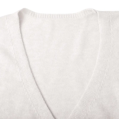 V-Neck Wrap Tie-Waist Knit Top
