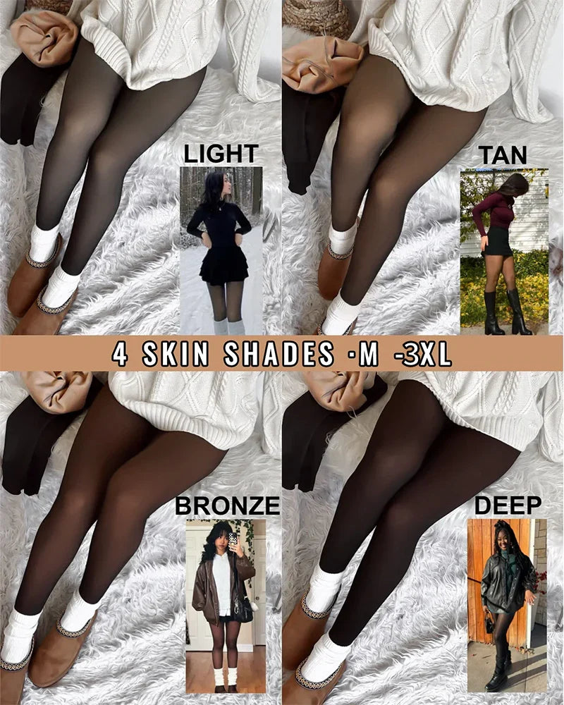Translucent Fleece Lined Tights