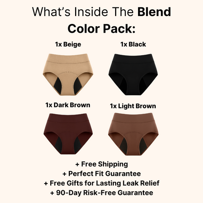 curverapro 100% Leak-Proof Underwear That Won't Let You Down for Women 60+ (4-Pack)
