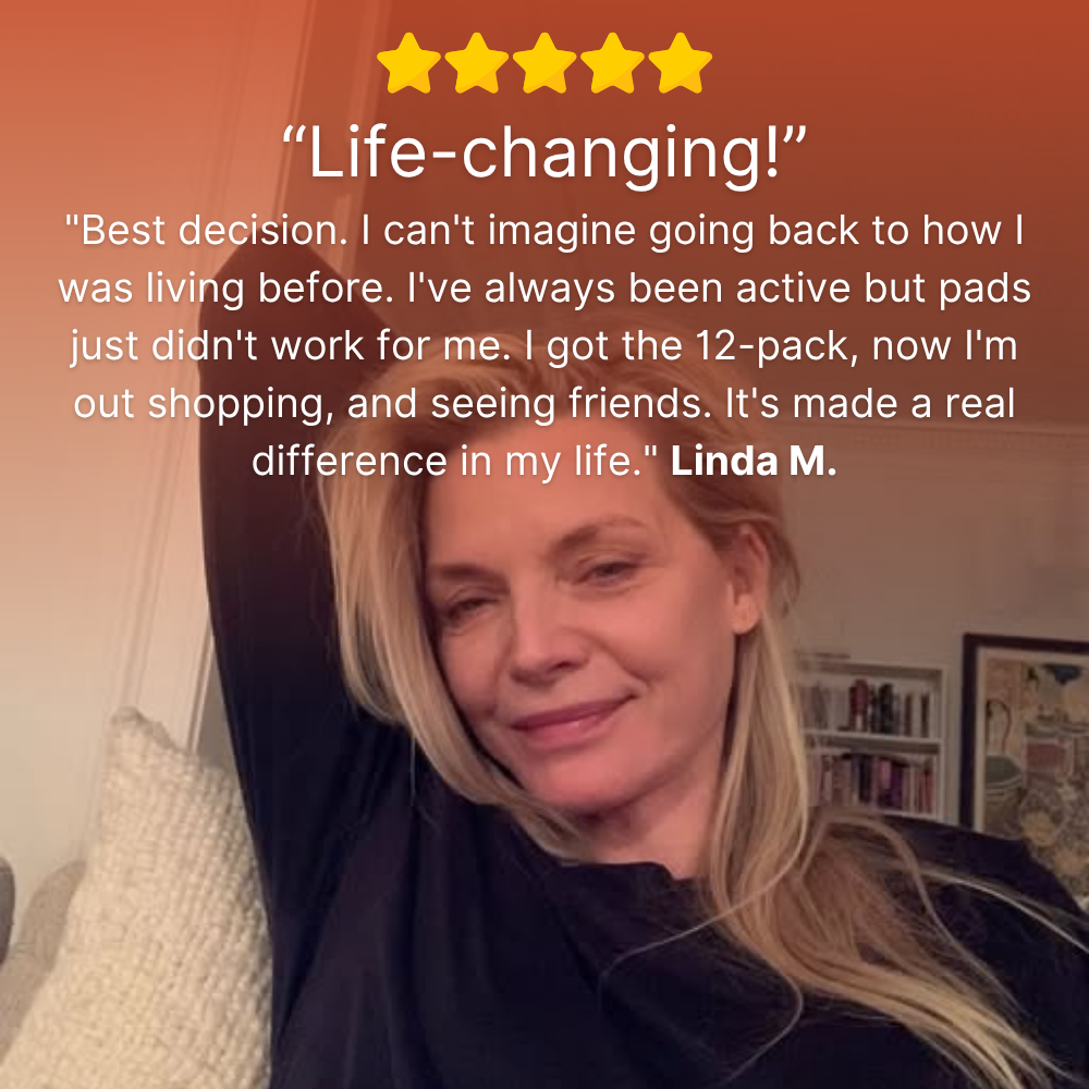 curverapro 100% Leak-Proof Underwear That Won't Let You Down for Women 60+ (4-Pack)