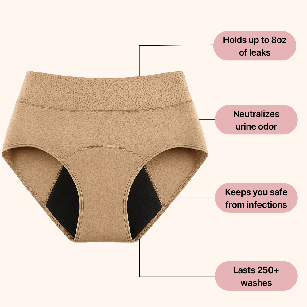 curverapro 100% Leak-Proof Underwear That Won't Let You Down for Women 60+ (4-Pack)