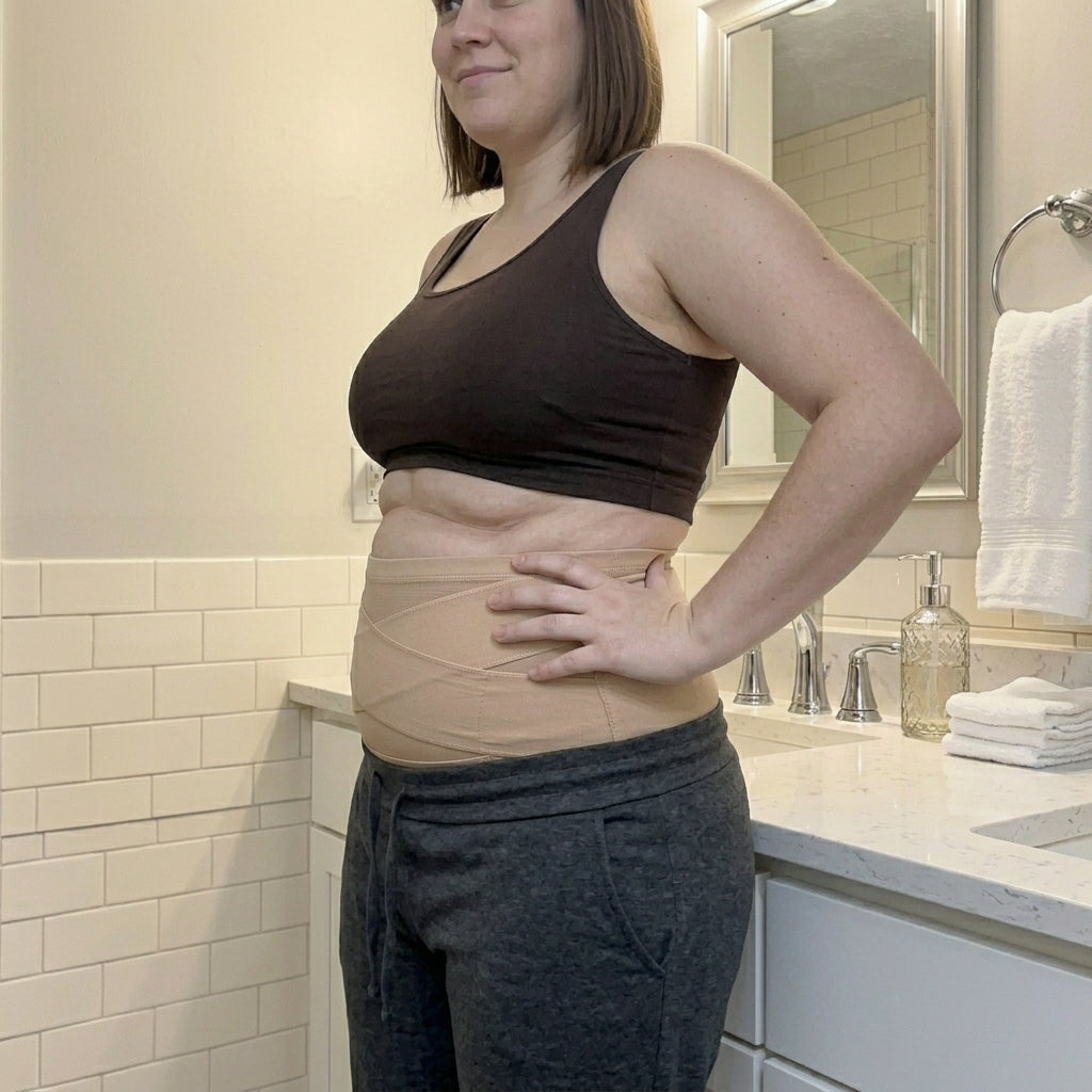 Woman wearing Curverapro under clothes