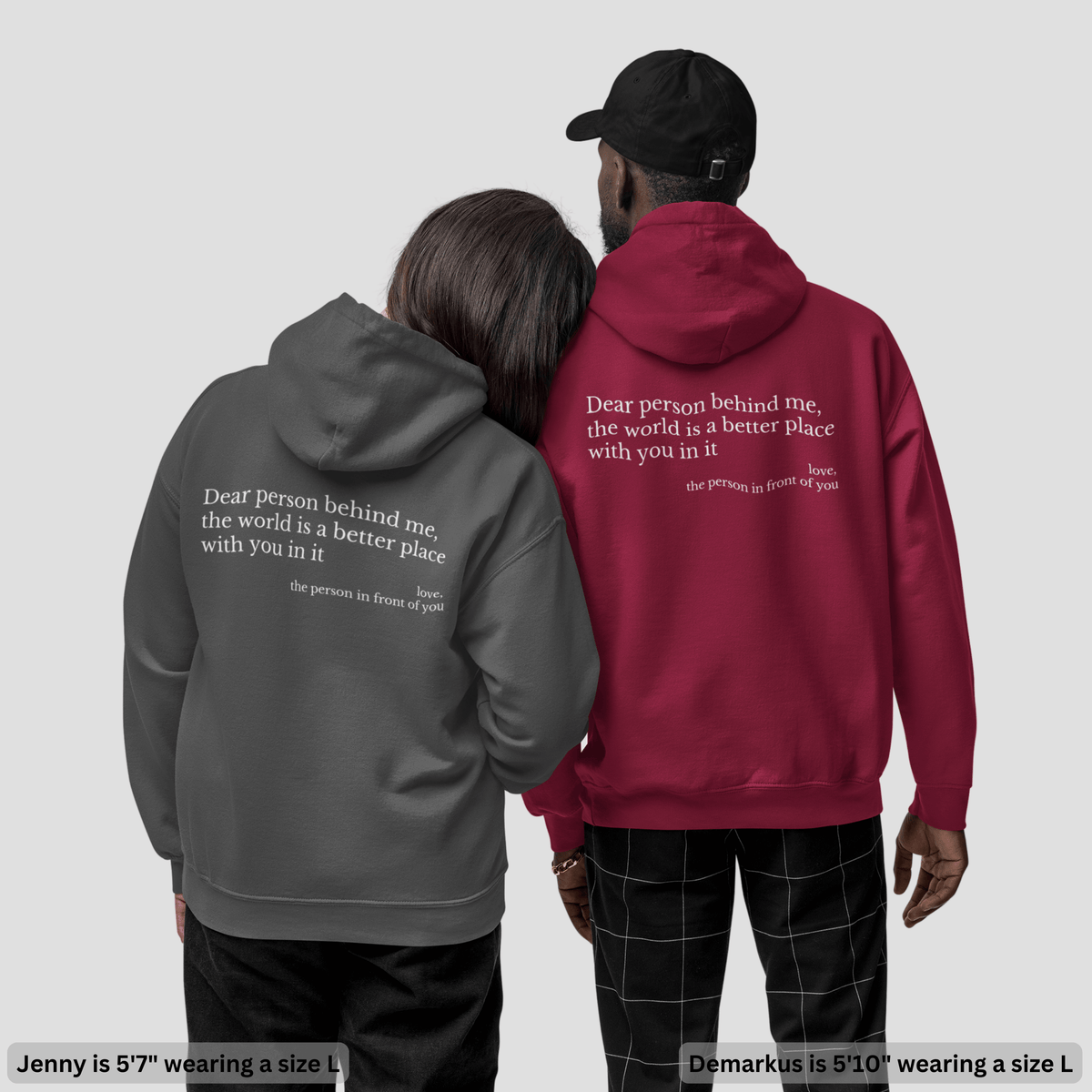 'You Are Enough' Fleece Lined Graphic Hoodie Unisex